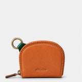 Monedero de mujer en piel cognac