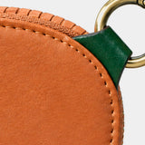 Monedero de mujer en piel cognac
