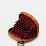 Monedero de mujer en piel cognac