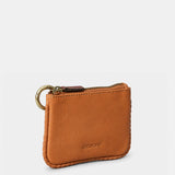 Monedero de mujer en piel cognac