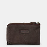 Medium women's wallet in brown leather.