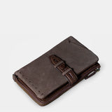Medium women's wallet in brown leather.