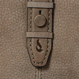 Medium women's wallet in taupe leather.