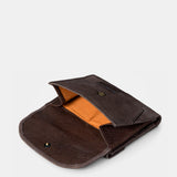 Women's brown leather cardholder.