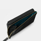 Small women's wallet made of black leather.
