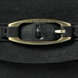 Small women's wallet made of black leather.