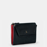 Cartera mediana de mujer en piel negra