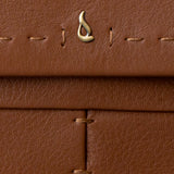Cartera mediana de mujer en piel cognac