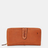 Cartera grande de mujer en piel cognac