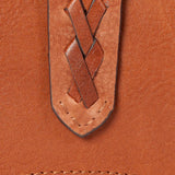 Cartera grande de mujer en piel cognac