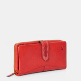Cartera grande de mujer en piel burdeos