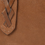 Cartera mediana de mujer en piel cognac