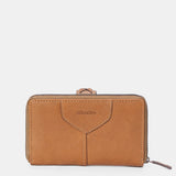 Cartera mediana de mujer en piel verde