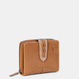 Cartera pequeña de mujer en piel verde
