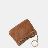Monedero de mujer en piel cognac