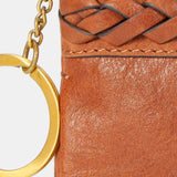 Monedero de mujer en piel cognac