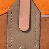 Cartera pequeña de mujer en piel cognac