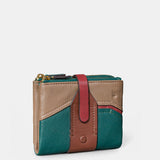 Cartera pequeña de mujer en piel verde