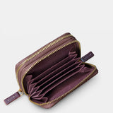 Cartera pequeña de mujer en piel marrón