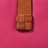 Large women's wallet in fuchsia leather.