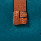 Medium women's wallet in blue leather.