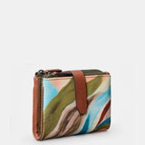 Cartera pequeña de mujer en piel estampada