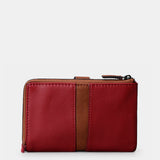 Cartera mediana de mujer en piel roja