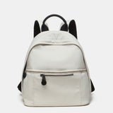 Mochila de mujer en tejidos reciclados beige