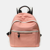 Women's backpack in coral recycled fabrics