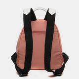 Women's backpack in coral recycled fabrics