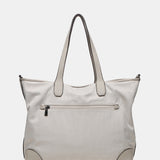 Bolso shopper de mujer en nylon beige