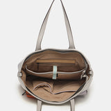 Bolso shopper de mujer en nylon beige