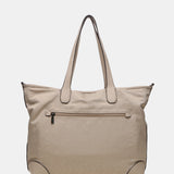 Women's shopper bag in camel nylon