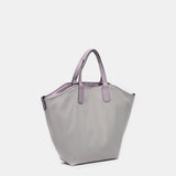 Wendbare Shopper-Tasche für Damen in Grau.