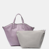 Wendbare Shopper-Tasche für Damen in Grau.