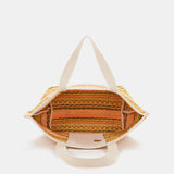 Bolsa de playa en tonos amarillos