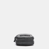 Mobile phone bag in recycled and padded materials, grey