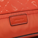 Shopper bag in orange recycled materials