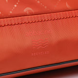 Shopper bag in orange recycled materials