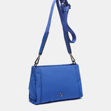 Nylon shoulder bag in blue