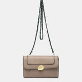 Shoulder bag in recycled materials taupe
