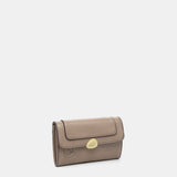 Shoulder bag in recycled materials taupe