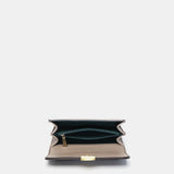 Shoulder bag in recycled materials taupe