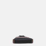 Bolso de mano de tweed en marrón