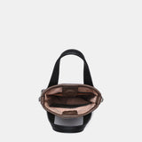 Bolso de mano de tweed en marrón