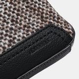 Bolso de mano de tweed en marrón