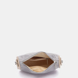 Shoulder bag in recycled materials in blue