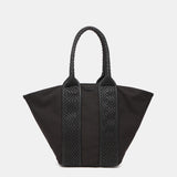 Bolso shopper en materiales reciclados en negro
