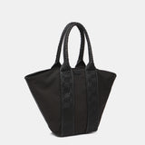 Bolso shopper en materiales reciclados en negro