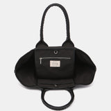 Bolso shopper en materiales reciclados en negro